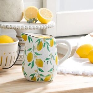 Scentsy Lemon Grove White Ceramic Lemon Pitcher Electric Wax Warmer NWT